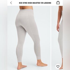 NWT. Fabletics eco sync high waisted 7/8 legging.